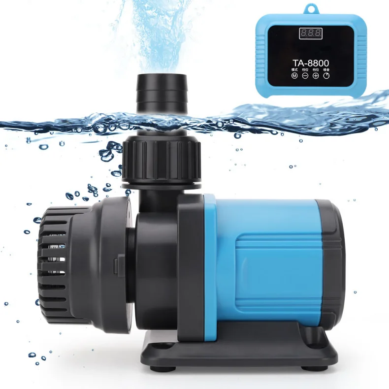 

16W 45W Variable Frequency Adjustable Submersible Water Pump with Wave Building Function for Aquarium Fish Tank, Garden Fountain