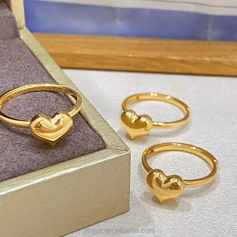 

Certified Large Amount Of Money To Talk About 5G Gold Ring Love Smiley Face Gold 999 Ring Pure Gold Ring