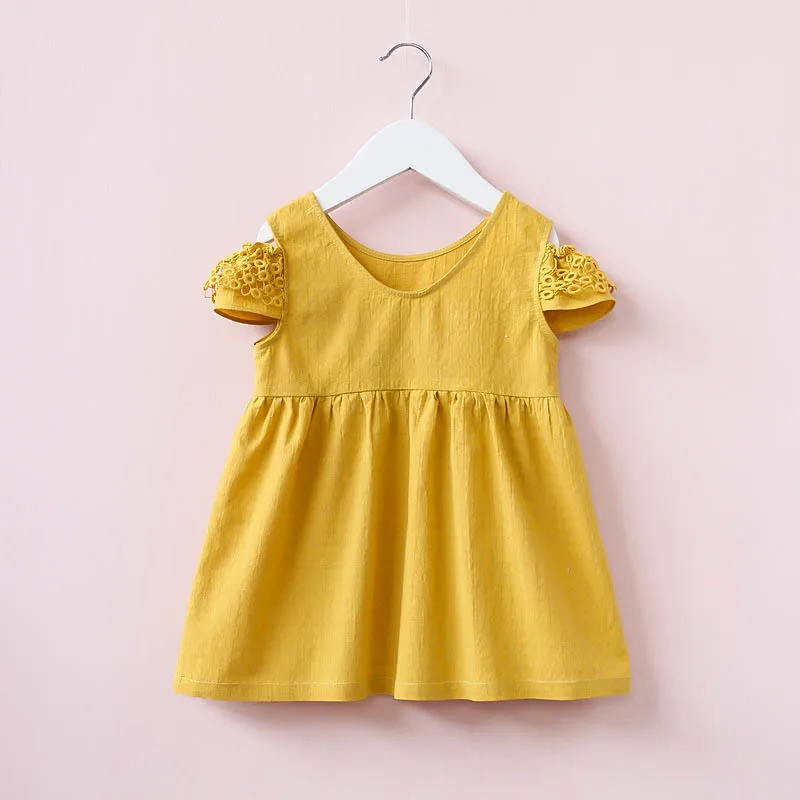 

Aselnn summer dresses for little girls 2-6years cotton lace toddler baby girls dress kids