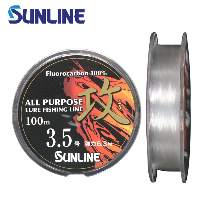 

High Strength Attack 100m Carbon Line Transparent Fishing Lines For Seawater / Fresh Water