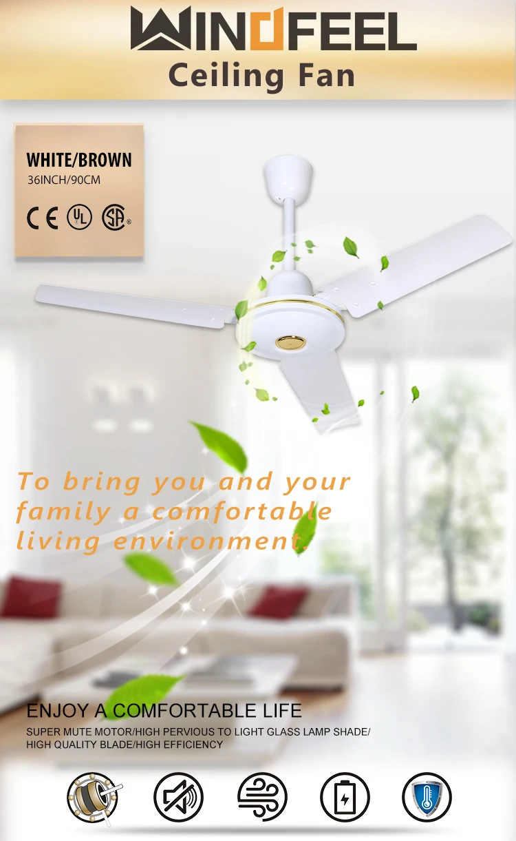 36 inch 900mm AC BLDC 12V Solar Rechargeable Big Power Ceiling Fan to Yemen Iraq India Pakistan Togo South Africa America