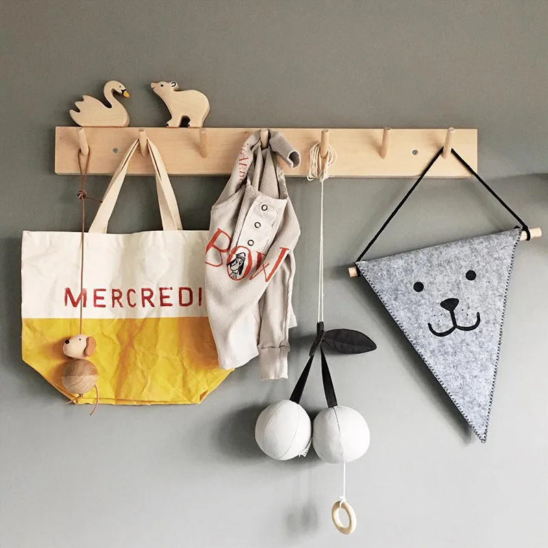 

Wholesale Creative Home Decoration Wooden Wall Hangers Hooks