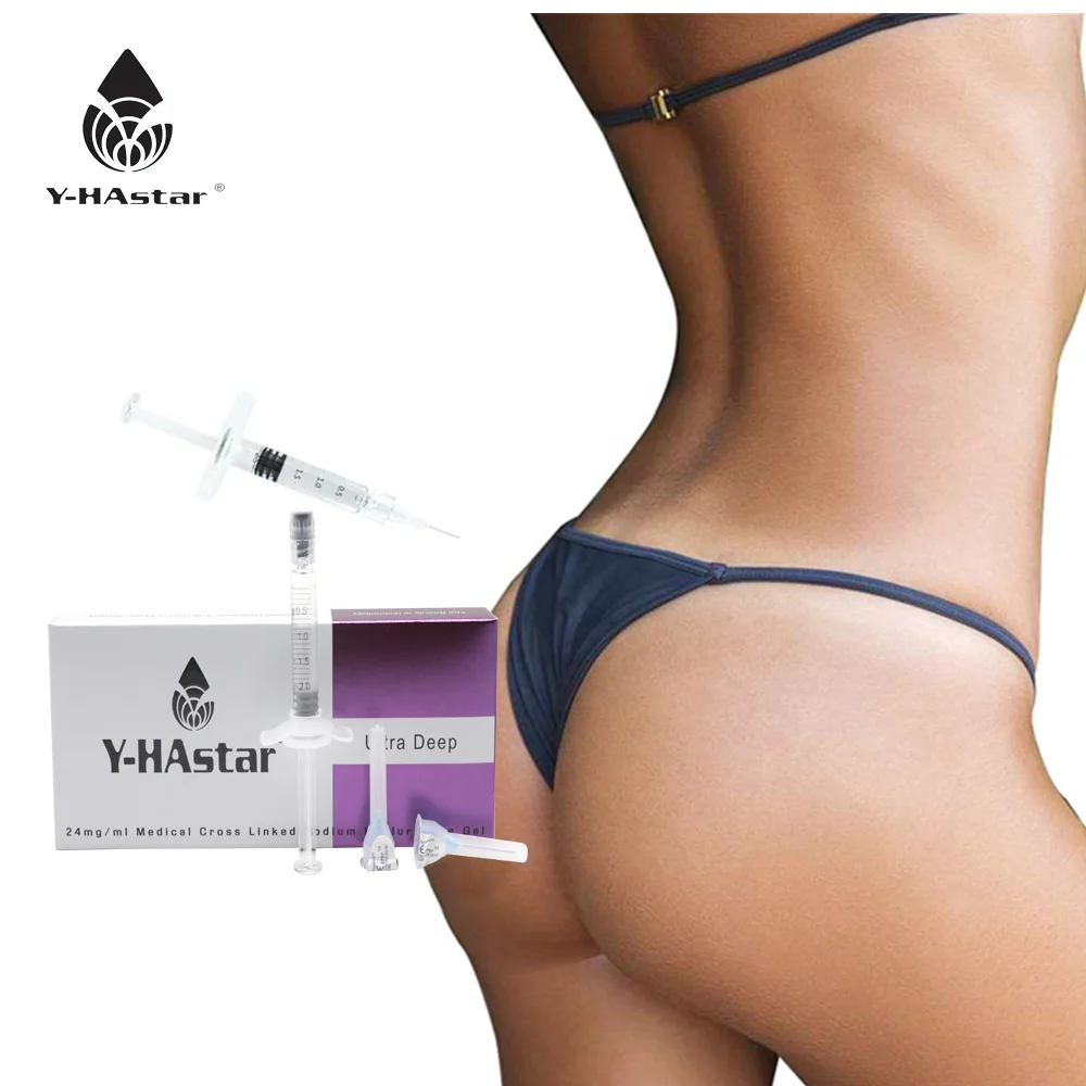 

Cross-linked 20ml injectable hyaluronic acid dermal filler for buttock lifting