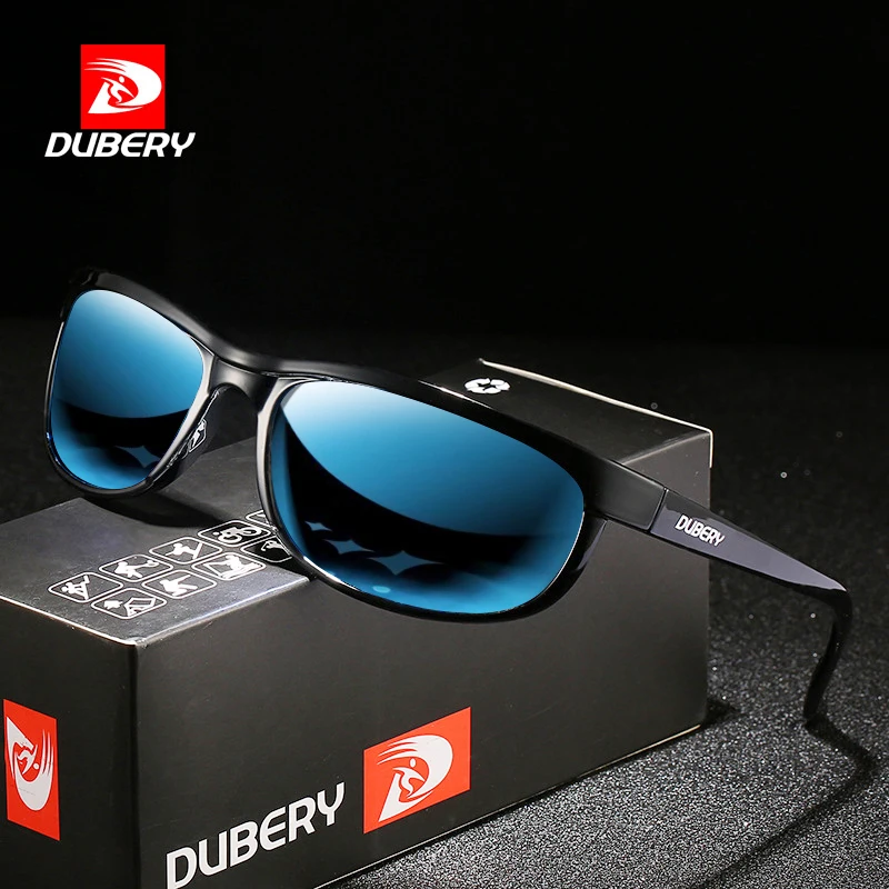 

DUBERY Classic Sports Style Polarized Sunglasses Men Driving Night Vision Lens Sun Glasses Outdoor Photochromic Glasses D2027