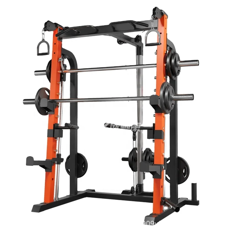 

RTS Pull up Stretching Training smith machine home Gym Fitness power cage for sale Adjustable Barbell Squat Rack power rack