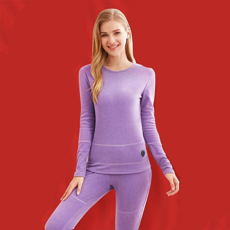 

For woman soft comfortable winter cold electric usb thermal underwear suit