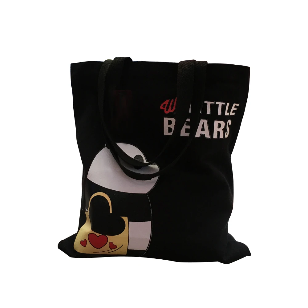 

OEM Factory Twinkle Cartoon Messenger Portable Printing Canvas General Tote Bag