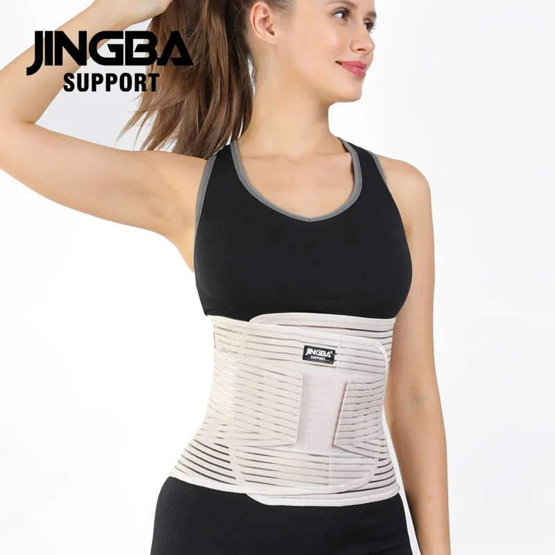 

JINGBA SUPPORT 2021 NEW 82818 high quality advanced hot lower lumbar custom double straps wrap waist trainer