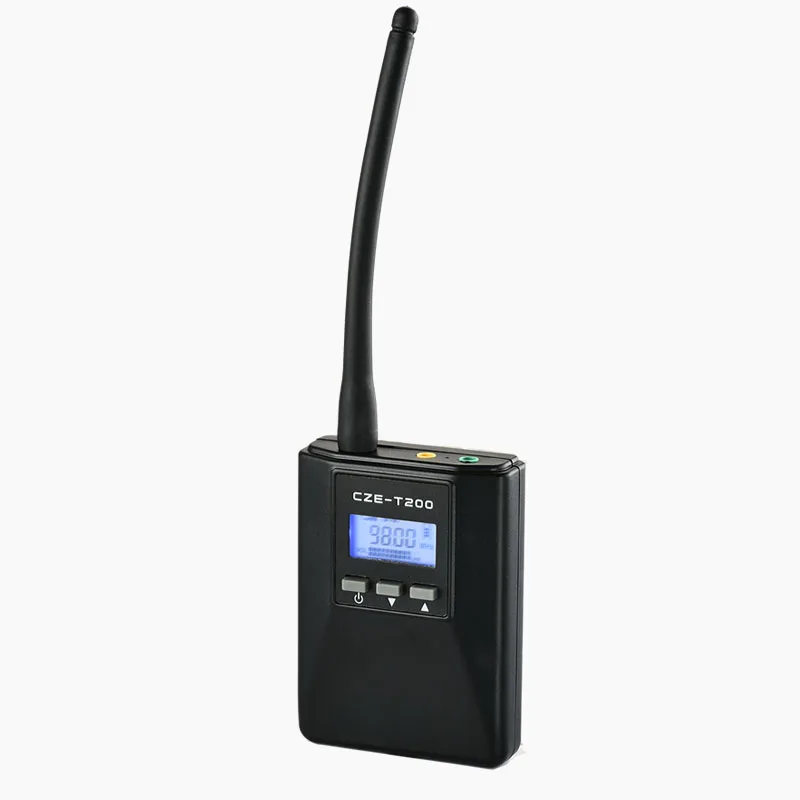 

0.2W Portable mini Radio Stereo Station PLL small FM Transmitter broadcast for meeting teaching, Black