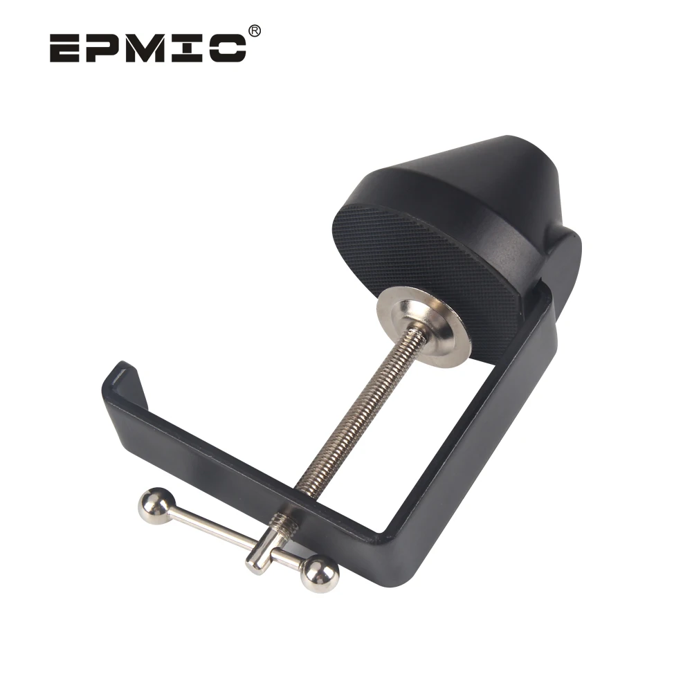 

Great pyramid base i-clip cantilever bracket clip 360 degree table lamp Aluminum clip fixed, Black