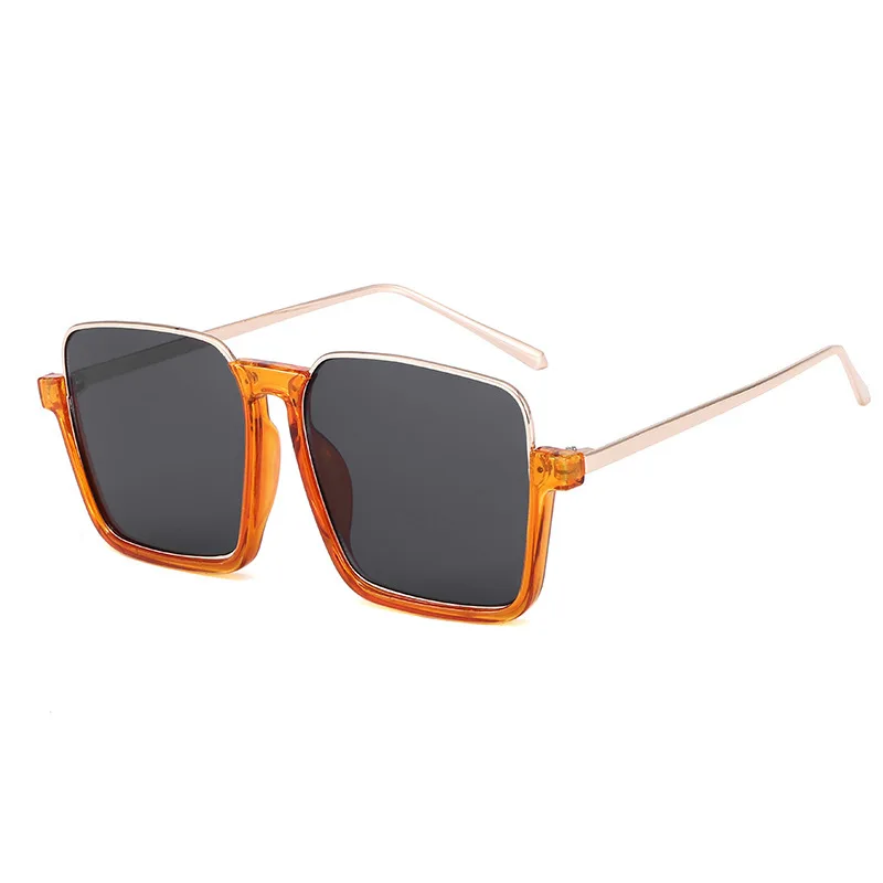 

Fashion 2020 Vintage Mono Lens Sun glasses Shades Flat Top Square Sunglasses