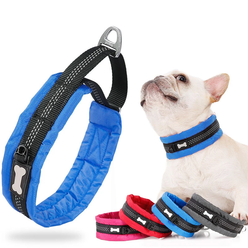 

Adjustable Tactical pet Dog Collar with Handle Heavy Duty Metal Buckle y correas pearl dog collar necklace for Dogs