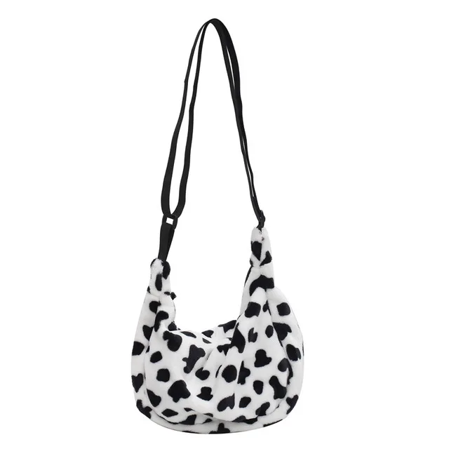 

New Messenger Milk Girls Messenger Mailing Crossbody Fur Purses and Handbags for Women, Green, black