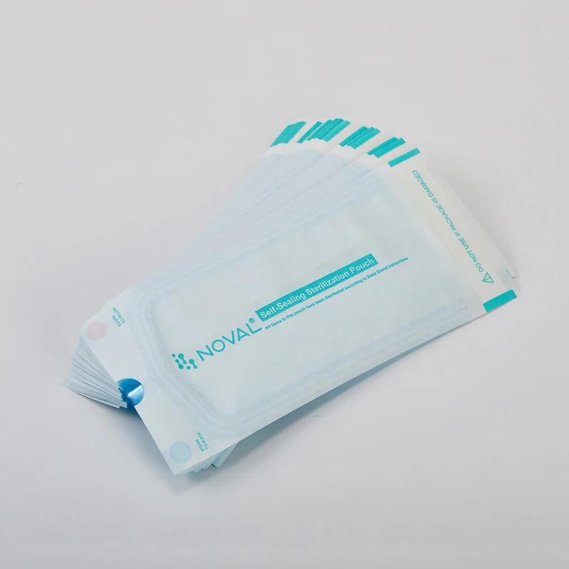 

RTS nail salon sterilization pouch medical pouch medical Sterilization Pouch bag nail tool packing, White