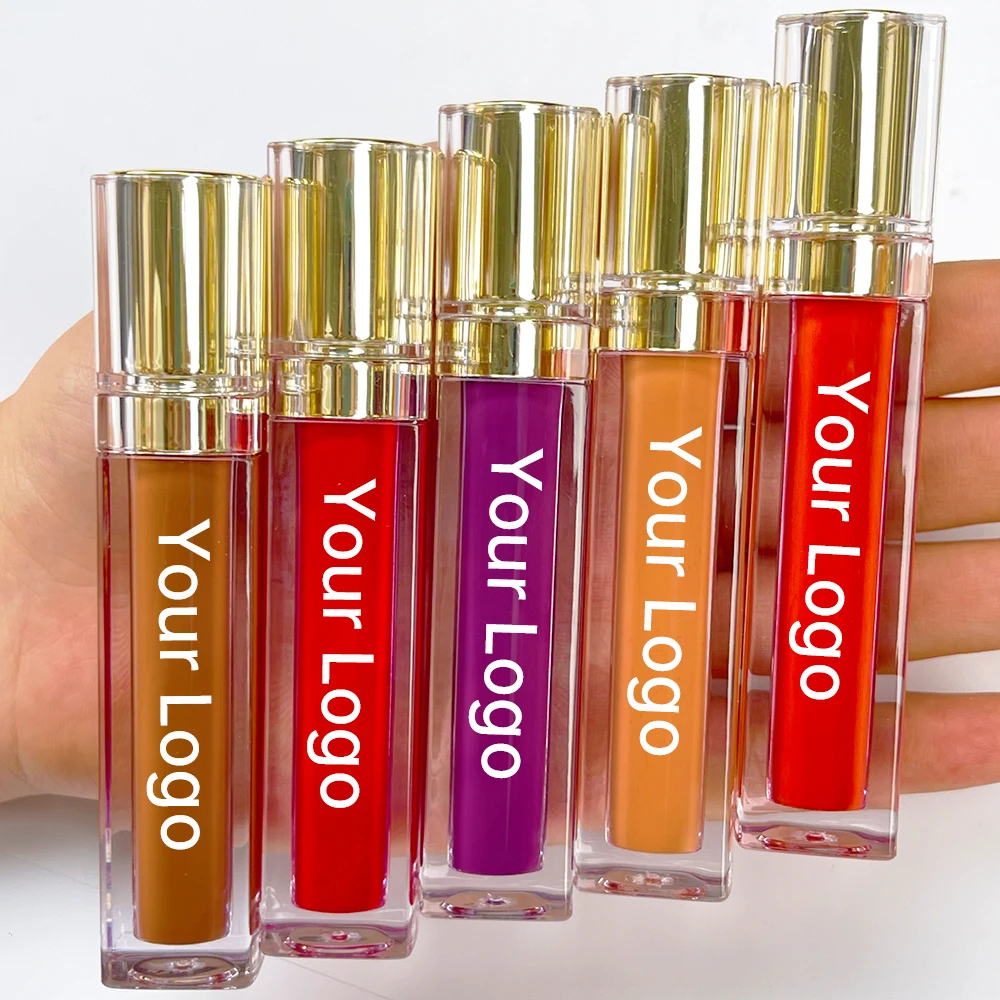 

Factory Direct Sales 40 Colors Custom Logo Waterproof Private Label Vegan Lip Gloss Makeup Tubes Matte Liquid Matte Lipstick