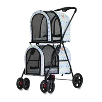 

Dogs Luxury Pink Travel 4 Wheel 2 1 Large Multifunctional Child Toy Pet Stroller
