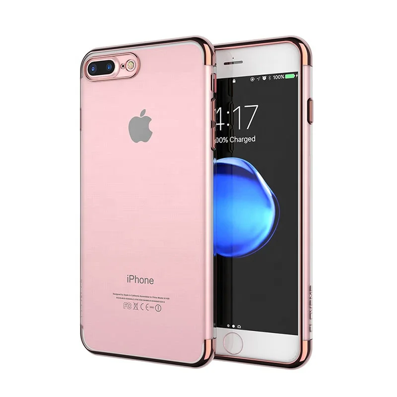 

FLOVEME 3D Anti Shock Blank Mobile Phone Protective Ultra Thin Electroplating Case Phone for iPhone