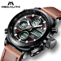 

MEGALITH 2019 Timing Men Watches LED Sports Alarm Quartz Watch Mens Watch Waterproof Calendar Watch Men Clock Nylon Reloj Hombre