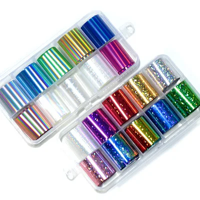 

Latest 100 colors nail transfer foil Fashion DIY nail sticker Tip, Colorful