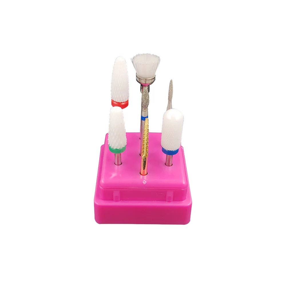 

High quality 7pcs professional 3/32" diamond ceramic nail drill bit set