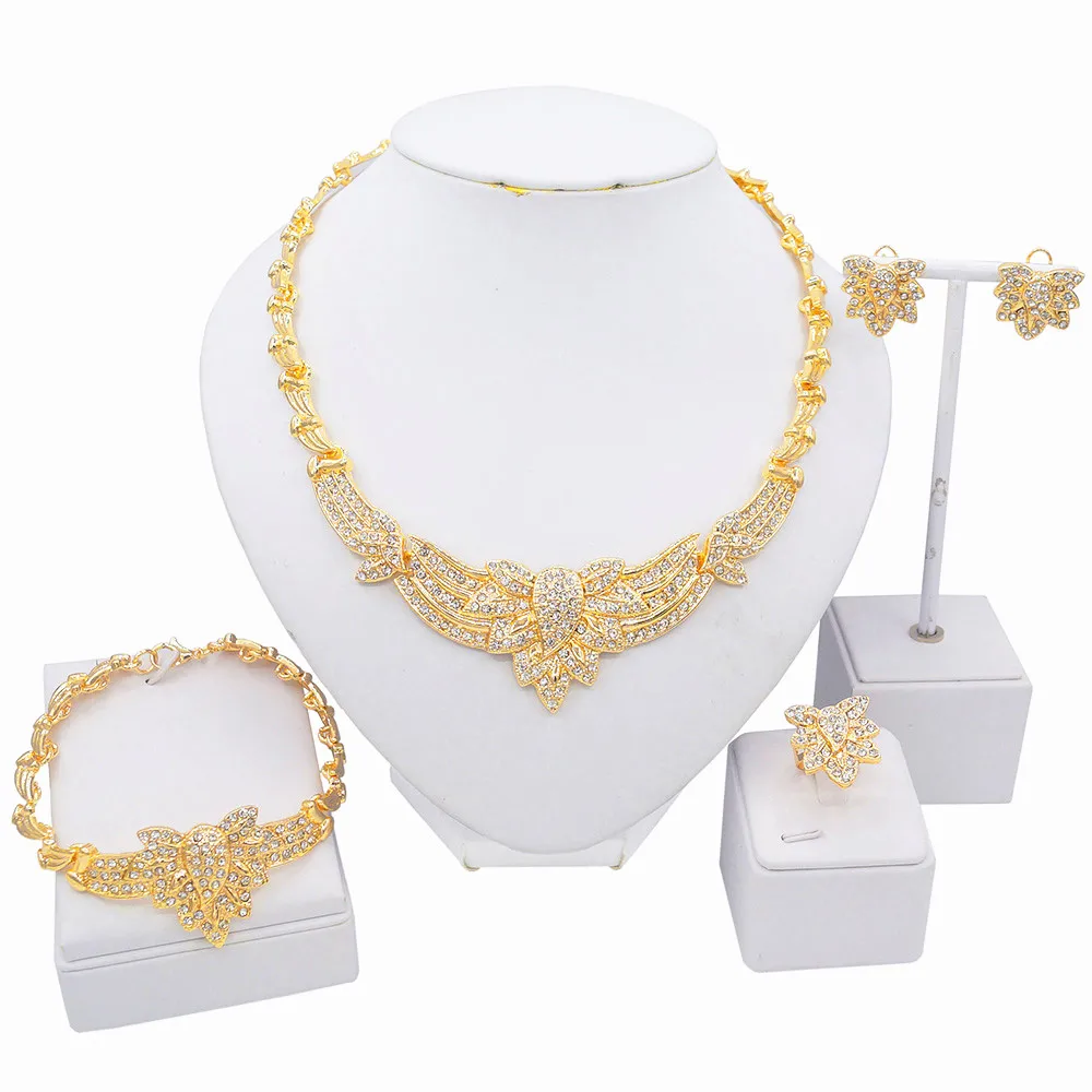 

Women Gold Plated Alloy Zinc Jewelry Set Wedding Jewellery Necklace Hugs and Kisses Xoxo Fashion Jewelry Sets for kids gifts