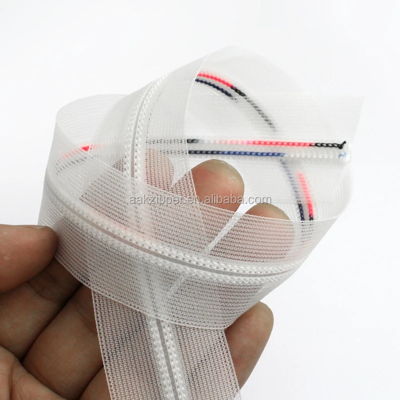 3 Nylon Zipper Roll Transparent Ribbon Buy Transparent,Zippers Roll