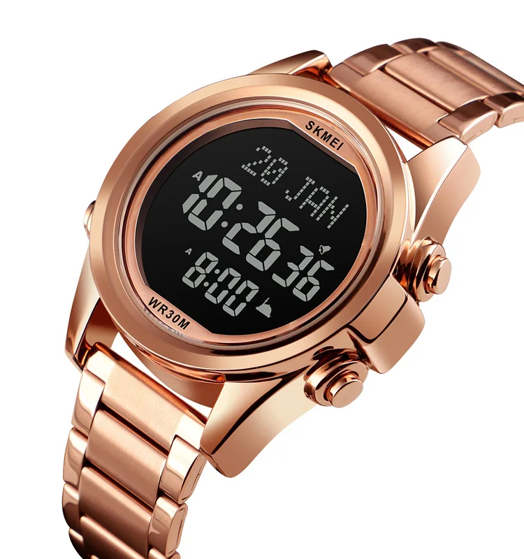 

Unisex Islamic digital Qibla Azan Sport Watch Factory for Helping Muslim believers to accurately grasp the time and direction