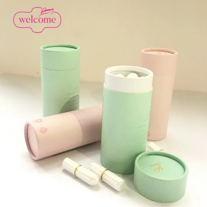 

Private Label GOTS Certified Organic Cotton Tampon Comfort Silk Touch Feminine Hygiene Yoni Pearls Tampons Vaginal Clean Point