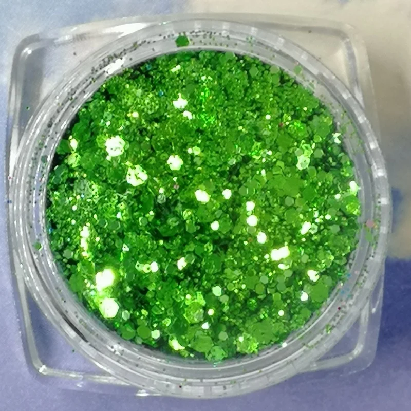 

nail glitter 2021 New style chunky glitter designs nail decorate shaped gloss glitter mixed monomer designer nail