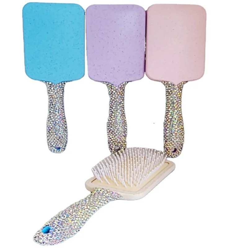 

Custom LOGO gifts hair brush, bling bling hair comb brush hair brush, Any color