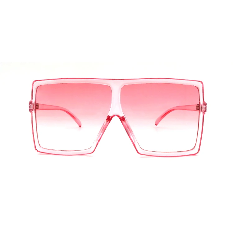 

wholesale women big square frame square fashion design promotional trendy oversized sunglasses, Customize color