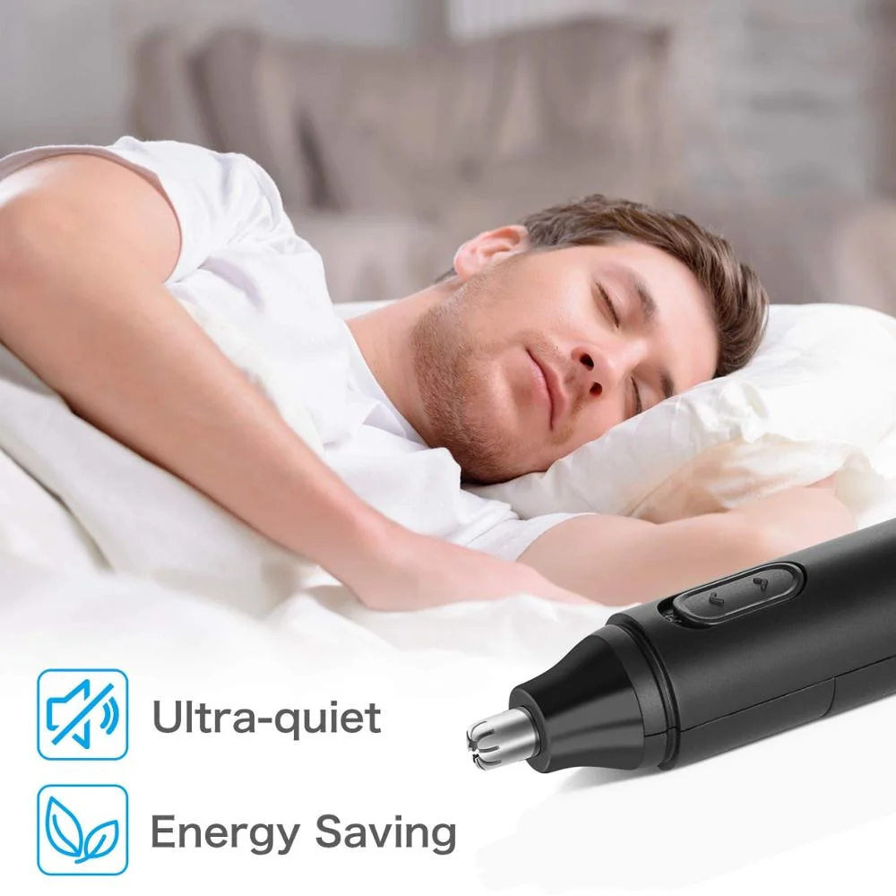 
Factory Painless Waterproof Stainless Steel Head Men Ear Nose Hair Trimmer Clipper 