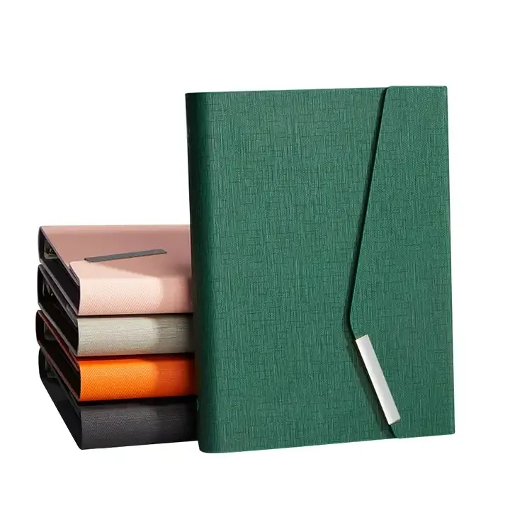 

Top Quality Pu Leather 6 Rings Binder Notebook Custom Logo Loose Leaf Planner 2023 Organizer Colorful Journal Agenda