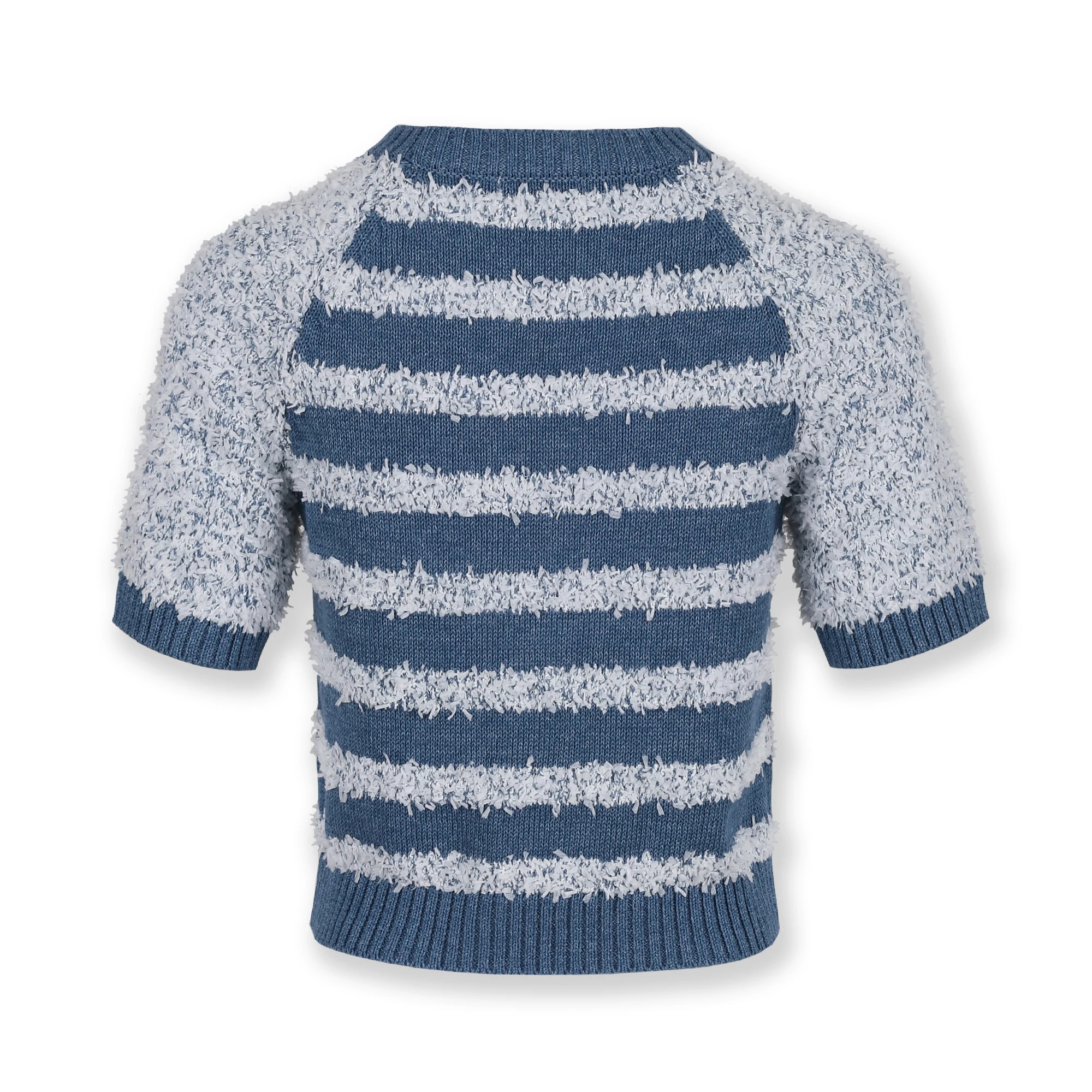 

Design Popular 100% Nylon Short Sleeve Pullover Knitwear Sweater