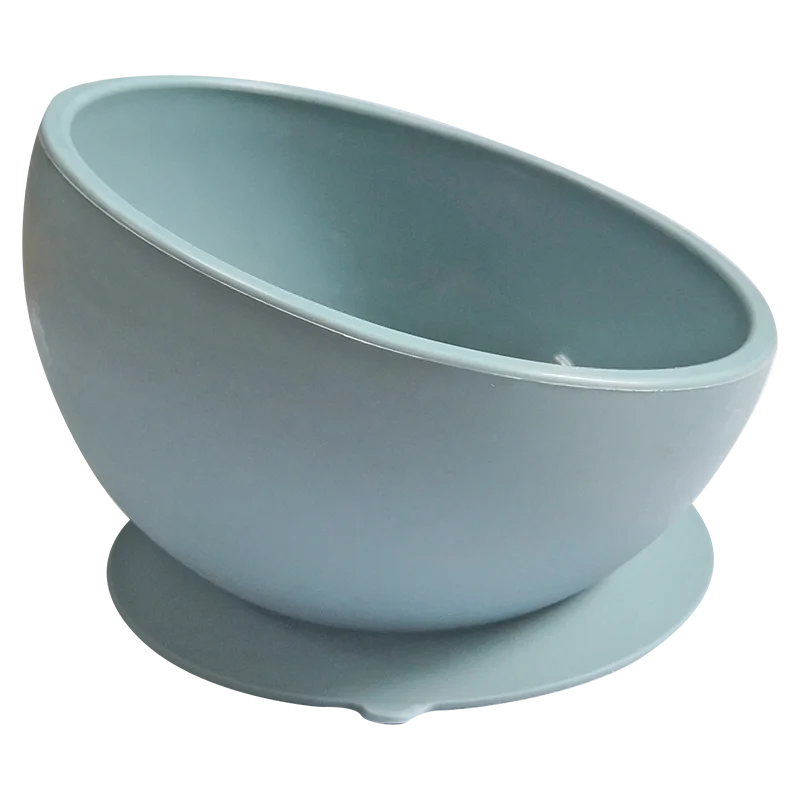 

Eco-friendly Customized Food Grade Dinning Silicone Baby Feeding Bowl With Suction, Muted,sage,clay,apricot,mustard,ether,light grey etc