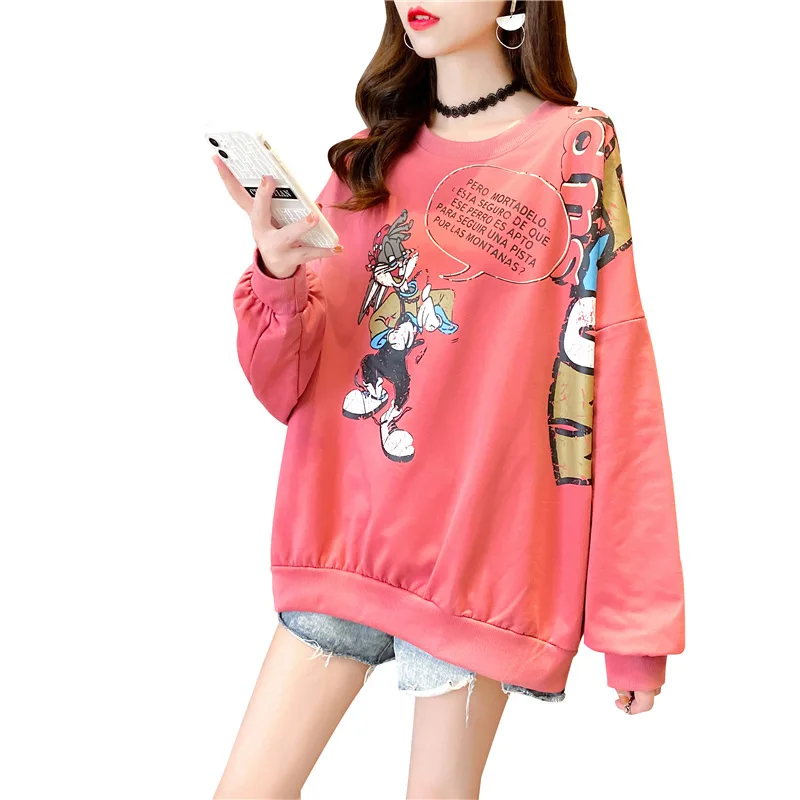 

T-shirt Summer Women's Loose Korean Fashion Clothes Long Sleeve Top Women
