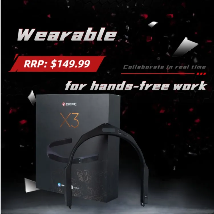 

Drift ghost X3 Wearable camera 4G IPX4 waterproof 3 hours Sports Wifi 1080P for Safety maintenance of petrochemical industry