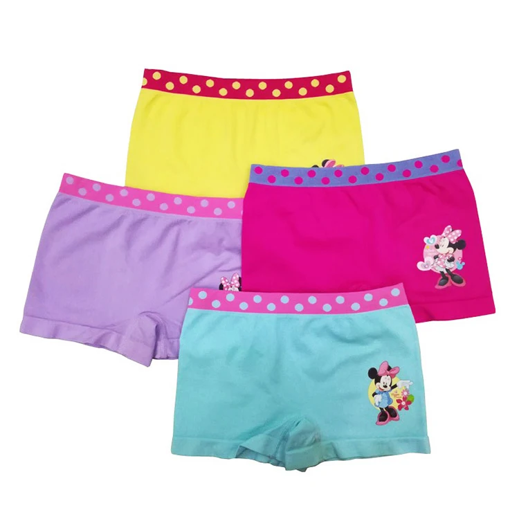 New Design Eco Friendly Underwear Panties Print Cartoon Cute Little