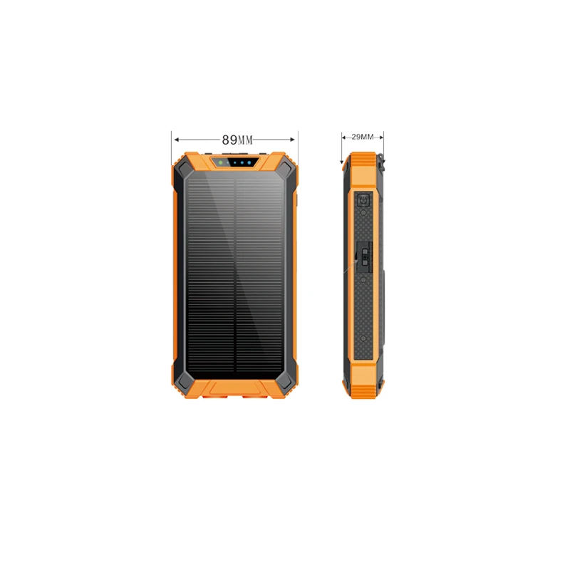 

Wireless Charging Solar Powerbanks 20000mAh waterproof solar battery portable mobile phone chargers power banks 20000mAh