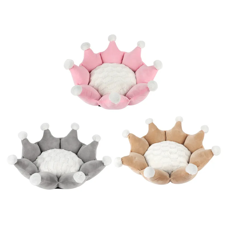 

Best Dog Beds Puppies Cute Super Soft Short Velvet Keeps Warm Cat House Bed