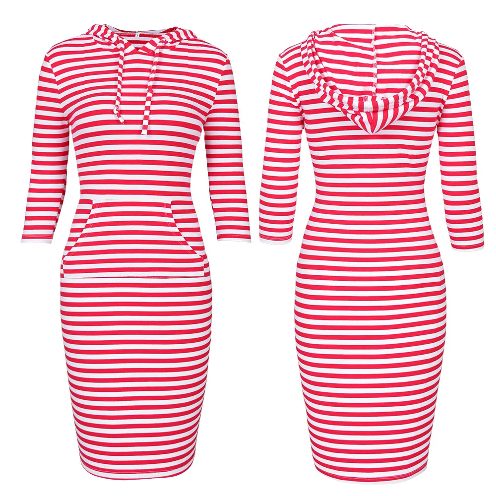 

oversized plain hoodie dress women sweater with hoodie dresses three quarter sleeves custom women hoodie dresses