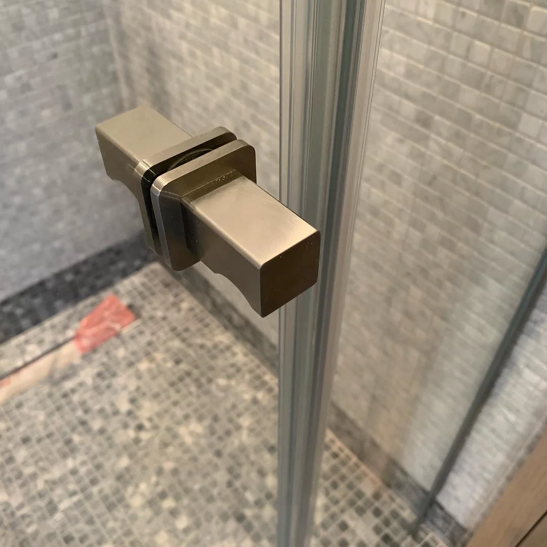 Shower Glass Door Handles Solid Stainless Steel Bathroom Pull Knobs