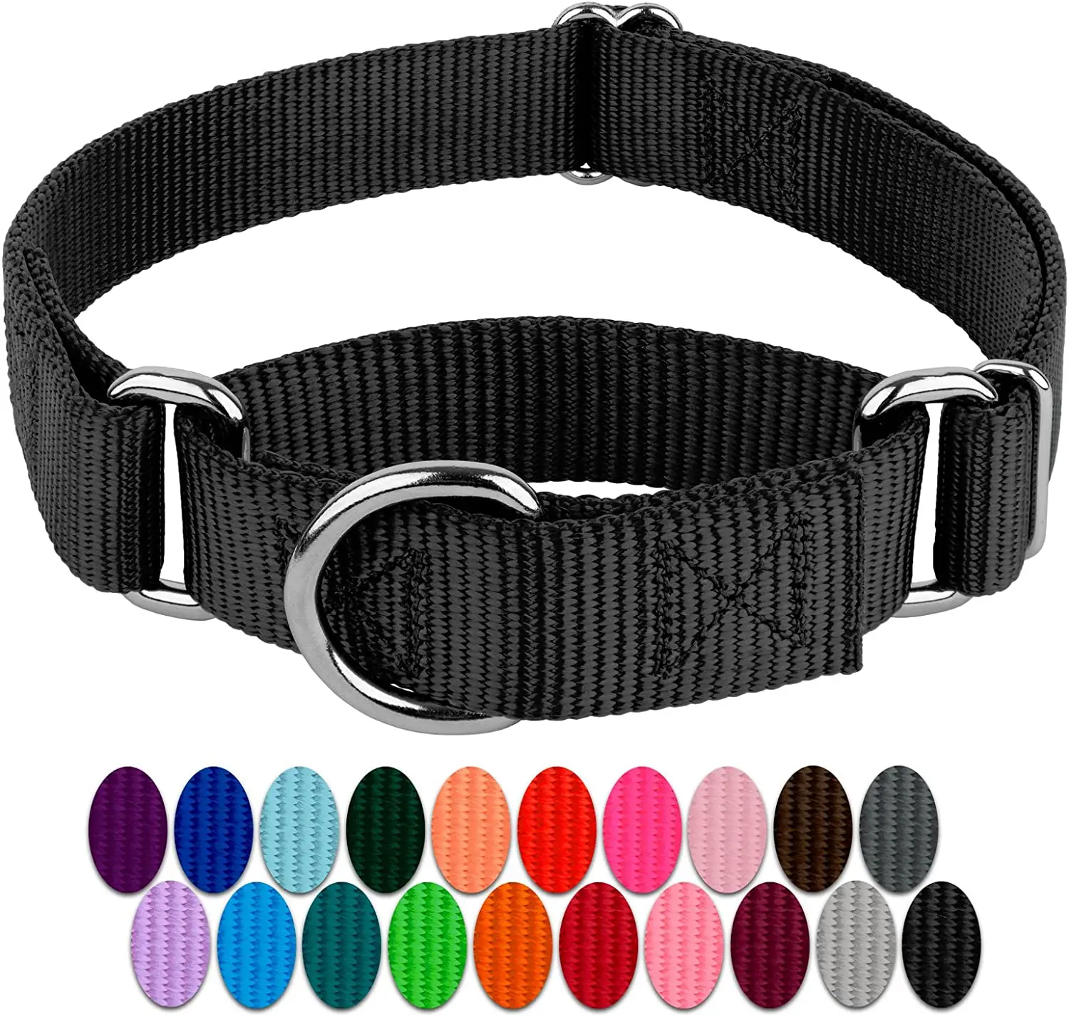 

Nine Roc Pet Custom Luxury Logo Adjustable Pet Black Red Blue Plain Nylon Dog Collar
