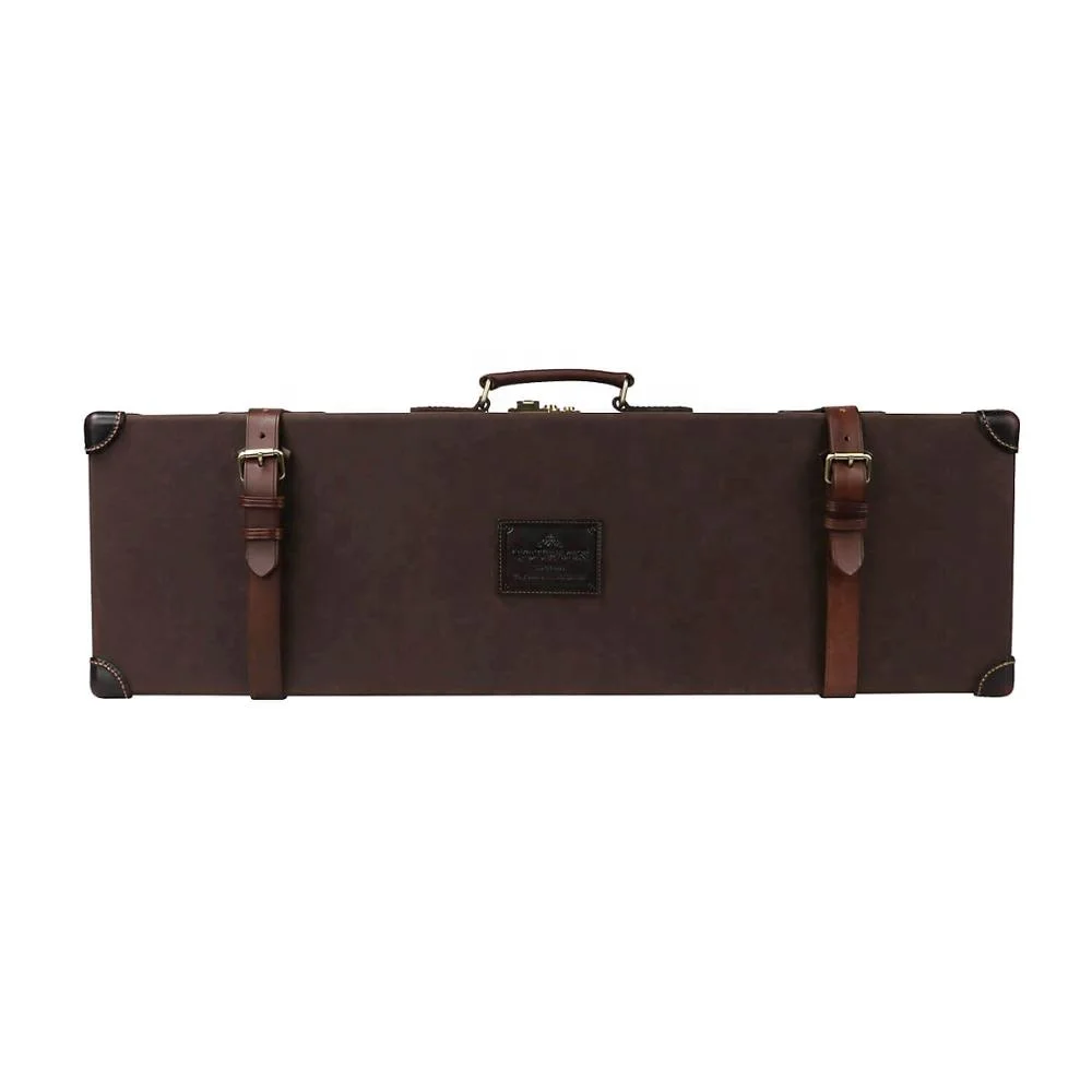 

HiBO vintage canvas gun case hunting accessory gun hard case, Green ,or most of color canbe available