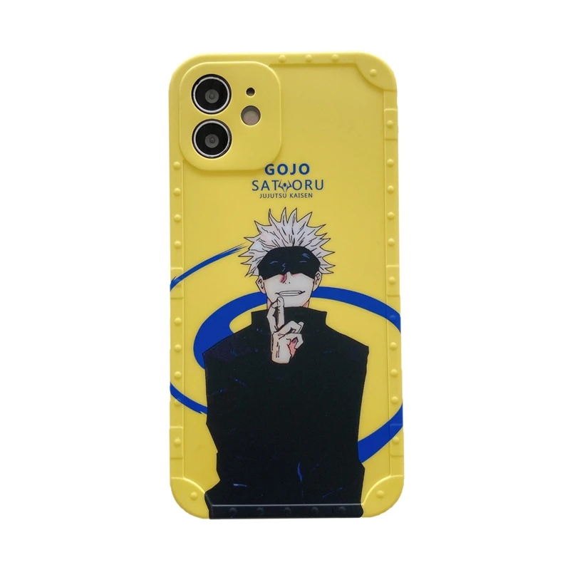 

Cartoon Anime Jujutsu Kaisen Yuji Itadori Fushiguro Megumi Phone Case For Iphone 12 11P Pro X Xs Max XR 7 8 Plus Cute Soft Cover