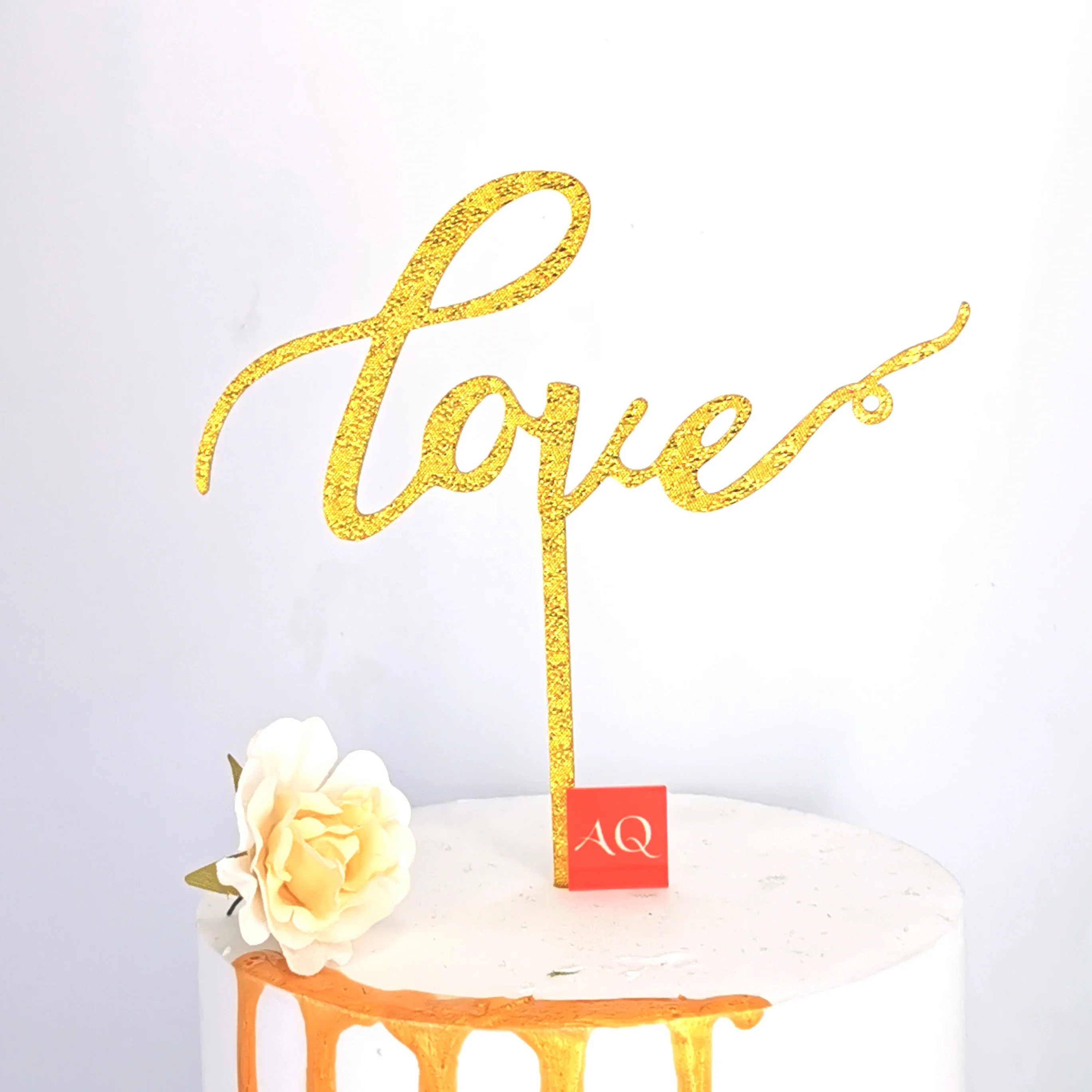 

Love Acrylic Cake Topper for Wedding decoration party supplier