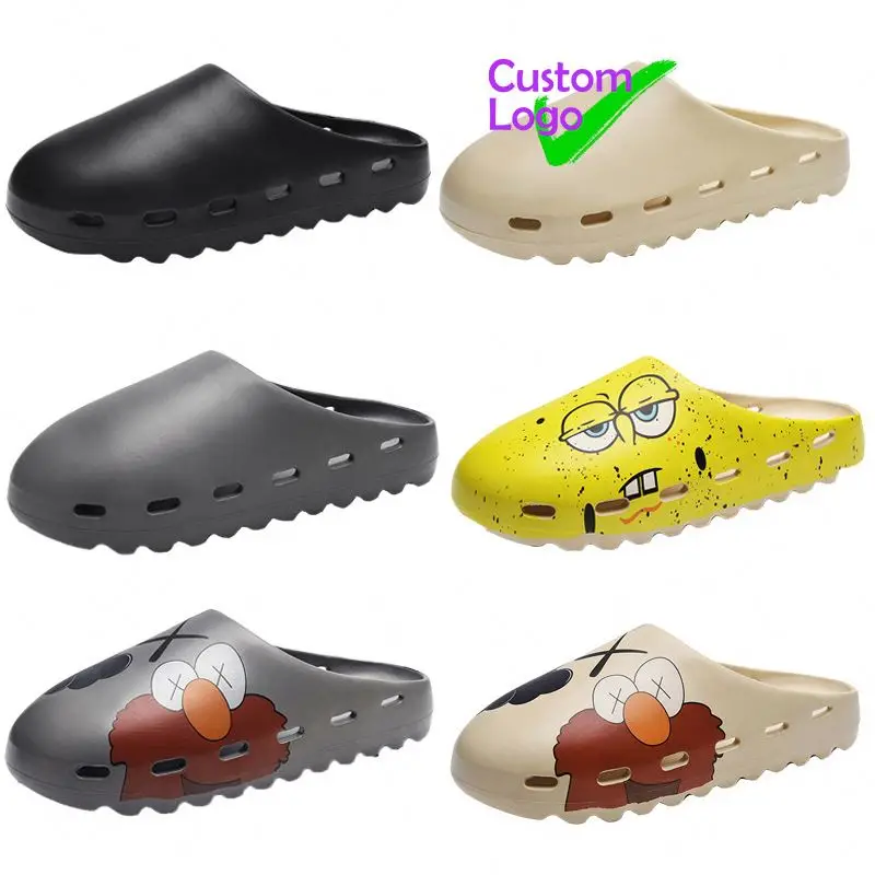 

MYSEKER Custom Pvc Slide Sandal Family Slippers Indonesia Slipper Unisex Boys Slides Shoes Mens Outdoor Clear Platform Sandals, Customized color