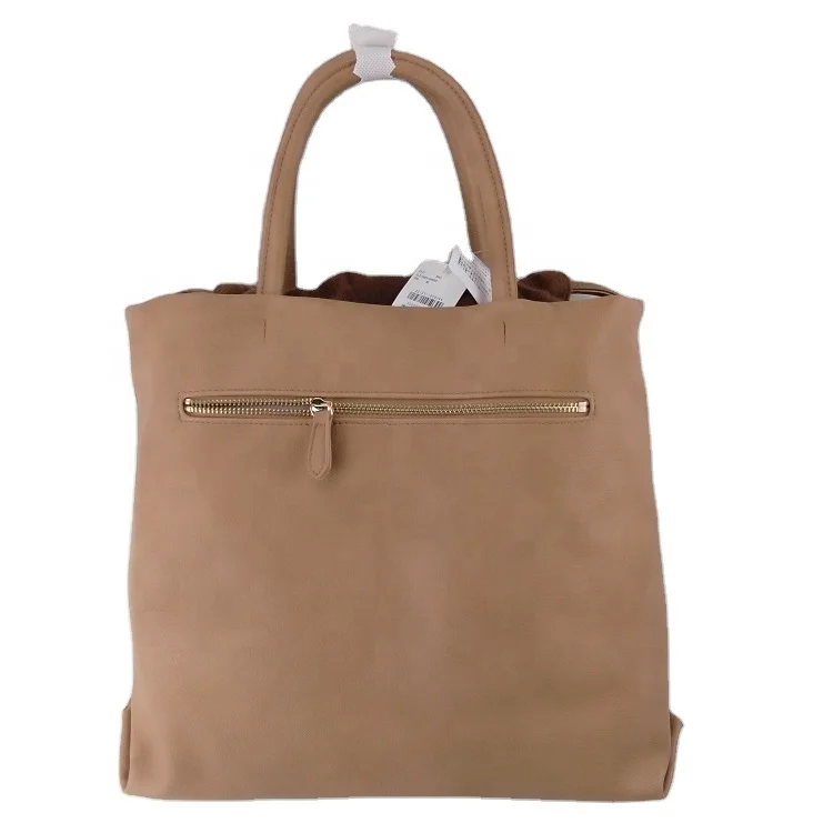 

FEON 2021 PU Crown Leather Handbags Bag and Baggage for Women, Bone beige