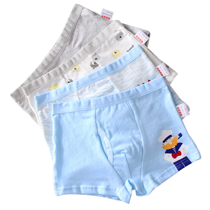 

4pcs/Pack High Quality Cotton Shorts Cartoon Cute Kids Briefs Boys Children Underwear, Pictures shows