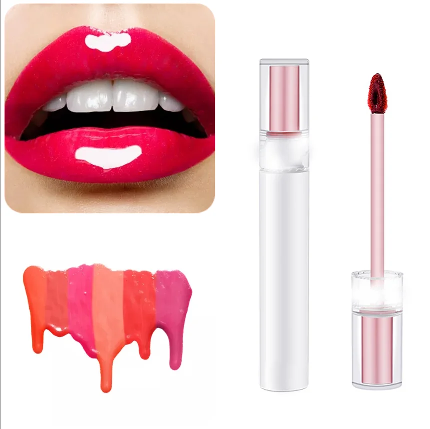 

Long-Lasting Lipstick Film-Forming Lipgloss Custom Logo Tube Fruity Clear Popsicle Lip Glaze Women Moisturizing Lip Gloss Vendor